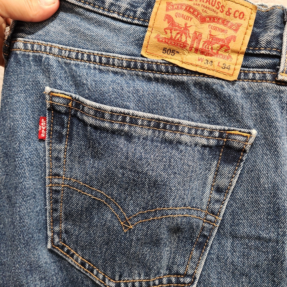Levi's 505 Straight Men's Jeans in Denim Blue